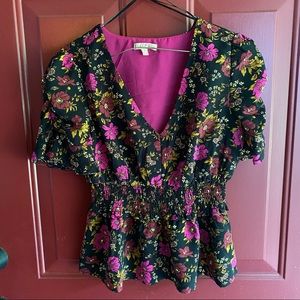 Boho Floral Summer Top Small